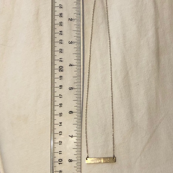 Silver bar necklace - Picture 3 of 3